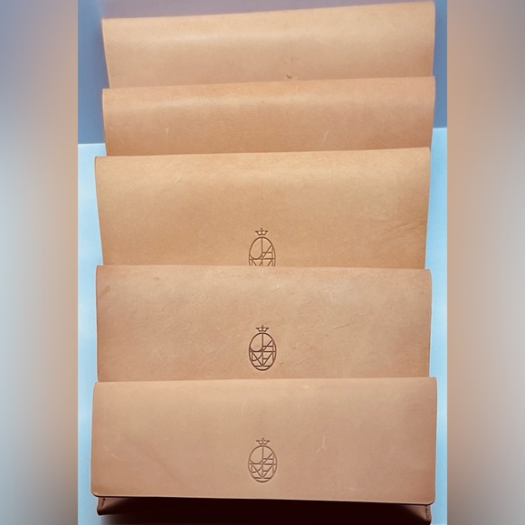 Jacques Marie Mage Italian Handcrafted Leather Case 100% Authentic-CASE ONLY - Picture 2 of 8